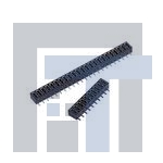 153204-2000-RB Проводные клеммы и зажимы 4 POS 2MM SOLDER STRIP SOCKET