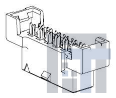 158210-0120 Проводные клеммы и зажимы 10P IDC SOCKET RIBBON CABLE MNT Au