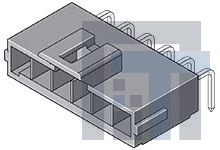 172310-1102 Проводные клеммы и зажимы ULTRAFIT 3.5MM 2CKT HDR R/A SGL BLK TIN