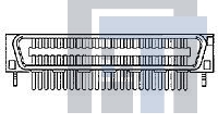 1734832-2 Проводные клеммы и зажимы CHAMP .050 SERIES I PLUG R/A 120 Pos