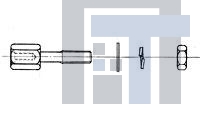 174028-2 Проводные клеммы и зажимы HARDWARE SCREW LOCK KIT