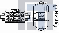 177908-4 Проводные клеммы и зажимы POWER DBL LOCK CAP HSG P/M 4P