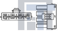 179938-1 Проводные клеммы и зажимы AMP POWER D/LOCK PLUG HSG 3P