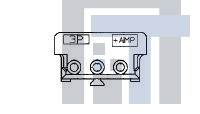 2-173977-3 Проводные клеммы и зажимы CT CONN MT REC ASSY 3P BLUE