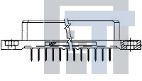 2-446081-2 Проводные клеммы и зажимы 4 ROW BOX RECEPT 80 POS