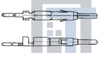 205171-9 Проводные клеммы и зажимы PIN CONTACT ASSY SZ 20 TYPE XI