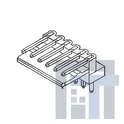 22-05-1062 Проводные клеммы и зажимы 6P R/A PCB 1ROW HDR W/FRICTION LOCK