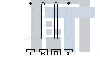 3-1744400-4 Проводные клеммы и зажимы 04P MTA100 HDR ASSY SM 30AU W