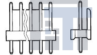 3-641213-2 Проводные клеммы и зажимы POLARIZED HEADER 2P Straight Post gold