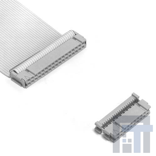 3399-J000 Проводные клеммы и зажимы 26P IDC SOCKET W/O STRAIN RELIEF
