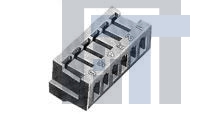 4-172142-5 Проводные клеммы и зажимы REC HSG LOW PROFILE EI 5P