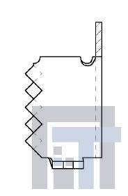 42412-5 Проводные клеммы и зажимы STRAIN RLF WING .025AL