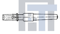 42631-3 Проводные клеммы и зажимы TAPER PIN SOLID AU PLT