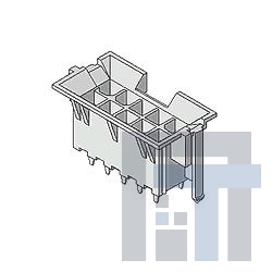 44474-0421 Проводные клеммы и зажимы MiniFit HCS Vt Hdr D S Vt Hdr DR V-0 4Ckt