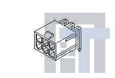 45558-0003 Проводные клеммы и зажимы MF Jr Hdr Assy 6Ckt t Spl Polz Tin 2 Peg