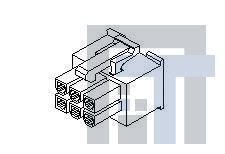 45559-0002 Проводные клеммы и зажимы 6CKT RECPT HSG