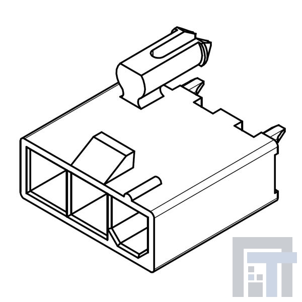 46014-0304 Проводные клеммы и зажимы MF+ HCS VERT HDR ASSY SR 3CKT V-0 TIN