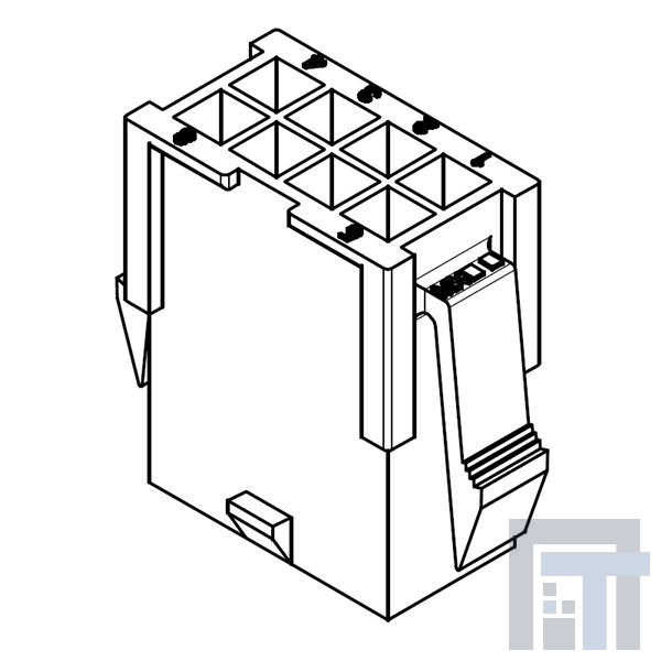 46999-0290 Проводные клеммы и зажимы MINIFIT JR 3CKT PLUG SR V-0 BLACK