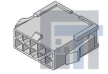 46999-0294 Проводные клеммы и зажимы MiniFit 04Ckt Plug Hsg w/ears V-0 Black