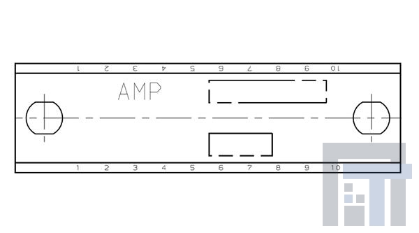 480065-6 Проводные клеммы и зажимы TAPER BLOCK,20 CAV NATURAL