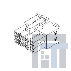 49624-0695 Проводные клеммы и зажимы 4.2mm W/W TPA CONN FEMALE HSG.-6P