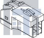 501328-0200 Проводные клеммы и зажимы 3.3 W/W Inertia Lock Rec Hsg 2Ckt White