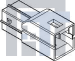 501329-0200 Проводные клеммы и зажимы 3.3 W/W Inertia Lock Plug Hsg 2Ckt White