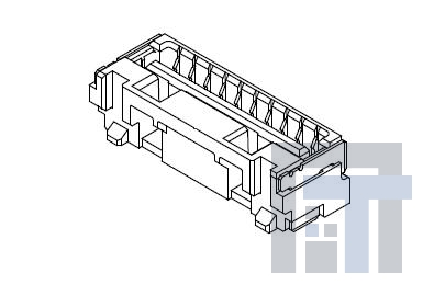 502382-1072 Проводные клеммы и зажимы 1.25W/BSglSTRecAssy 10CktEmbsTpPkgW/Kap