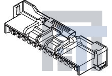 502439-0500 Проводные клеммы и зажимы 5P 1R W/B PLUG HSNG CLIKMATE POS LOCK