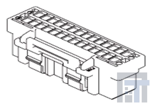 503149-1000 Проводные клеммы и зажимы 1.5 W/B Dual Plg Hsg 10Ckt Beige