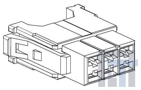 503194-0600 Проводные клеммы и зажимы 6P Recptacle Housing