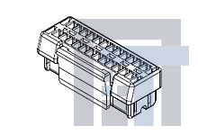 504186-1600 Проводные клеммы и зажимы 1.25 W/B DUAL REC HSG 16P