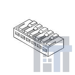 51035-0200 Проводные клеммы и зажимы 2.5 B/IN CONN. HSG 2.5 B/IN CONN. HSG