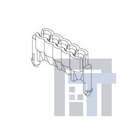 51048-0200 Проводные клеммы и зажимы 2.0 PITCH CABLE HOLD 0 PITCH CABLE HOLDER