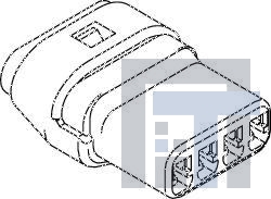 52213-0311 Проводные клеммы и зажимы 3P RCPT HSG 2.50MM WIRE-WIRE SPLSH PRF