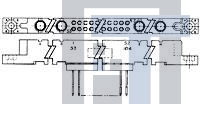 533639-5 Проводные клеммы и зажимы BX RCPT ASY 62 POS