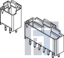 55447-0370 Проводные клеммы и зажимы Mini Mi2 1-Row Wafer -Row Wafer Assy 3Ckt