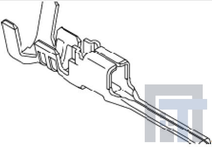 56265-8000-(CUT-STRIP) Проводные клеммы и зажимы CRMP TERM 18-20G M Cut Strip of 100