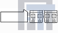 640250-8 Проводные клеммы и зажимы 8P SL156 RECEPTACLE