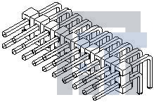 71764-0104 Проводные клеммы и зажимы RA BRKWY HEADER 4 PIN GOLD