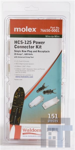 76650-0001 Проводные клеммы и зажимы POWER HCS-125 KIT