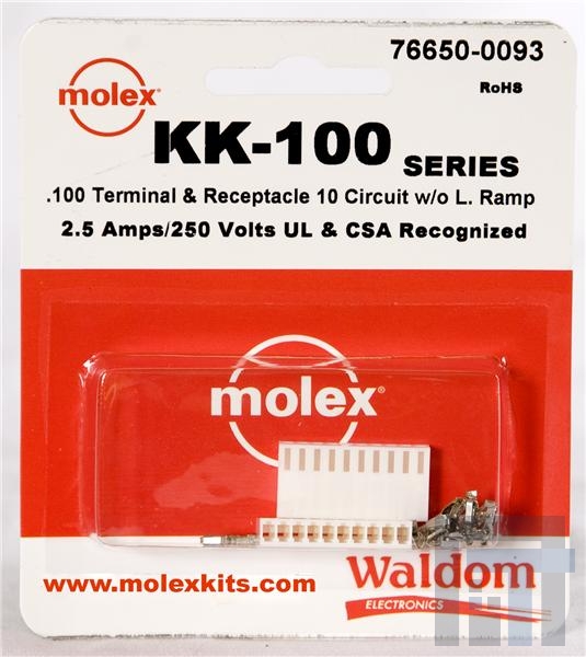 76650-0093 Проводные клеммы и зажимы KK-100 Connector Kit Recep and term 10Ckt