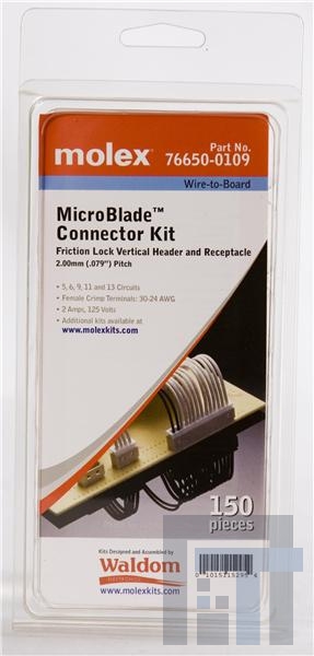 76650-0109 Проводные клеммы и зажимы MICROBLADE KIT VERTICAL