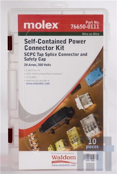 76650-0111 Проводные клеммы и зажимы PWR CONN KIT SELF-CONTAINED