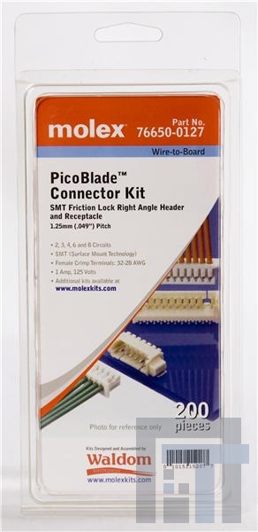 76650-0127 Проводные клеммы и зажимы PICO BLADE R/A KIT