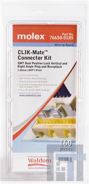 76650-0185 Проводные клеммы и зажимы 1.25MM CLIKMATE KIT WTB