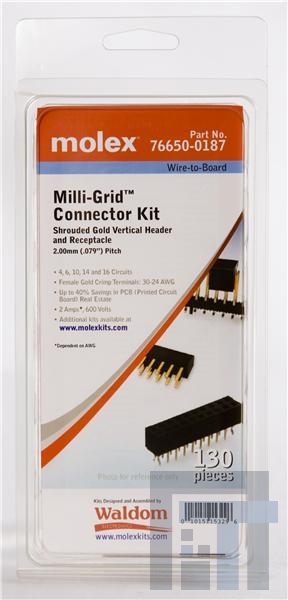 76650-0187 Проводные клеммы и зажимы MILLIGRID KIT VERTICAL