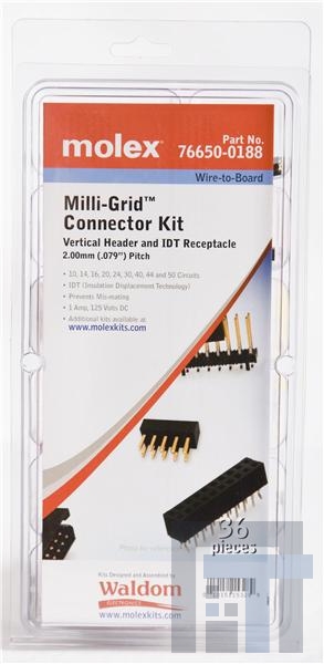 76650-0188 Проводные клеммы и зажимы MILLIGRID KIT VERTICAL IDT