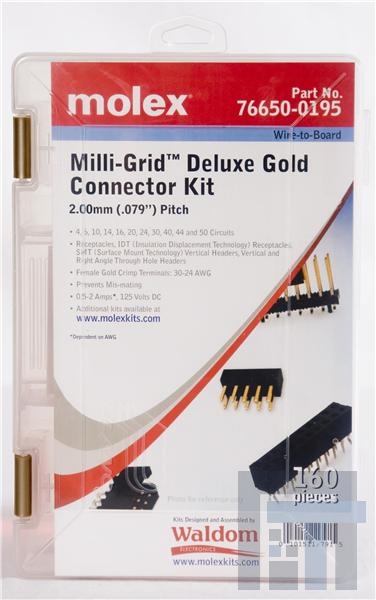 76650-0195 Проводные клеммы и зажимы 2MM MILLIGRID KIT DELUXE