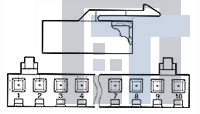 770894-3 Проводные клеммы и зажимы 03P SL156 HSG W/THRU BD LATCH